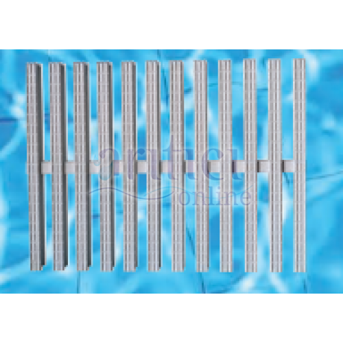 Havuz Taşma Izgarası "2001 Model" Tek Geçme 25 cm (Klasik Desen)