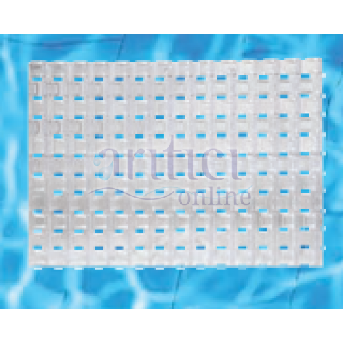 Havuz Taşma Izgarası "Model Gemaş-Şeffaf Kare" 25 cm